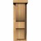Ekena Millwork Ridgewood Smooth Corbel w/Backplate, Western Red Cedar, 5 1/2"W x 8"D x 16"H COR06X08X16RID01SWR - alternate 3